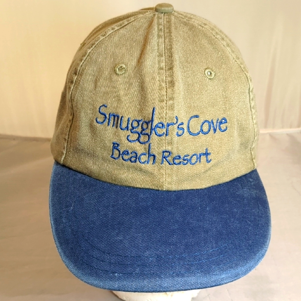 Vintage Smuggler's Cove Beach Resort Anna Maria Island Florida Strapback Hat Cap